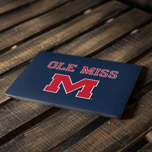 University of Mississippi Ole Miss Blue Apple MacBook Air Skin