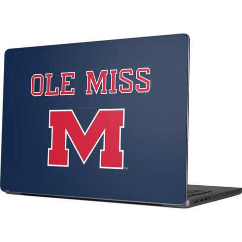 University of Mississippi Ole Miss Blue Apple MacBook Pro 14-inch Skin