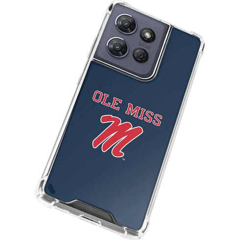 University of Mississippi Ole Miss Blue Moto G Stylus 5G (2025) Clear Case