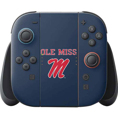 University of Mississippi Ole Miss Blue Nintendo Switch 2 (2025) Joy-Con Controller Skin