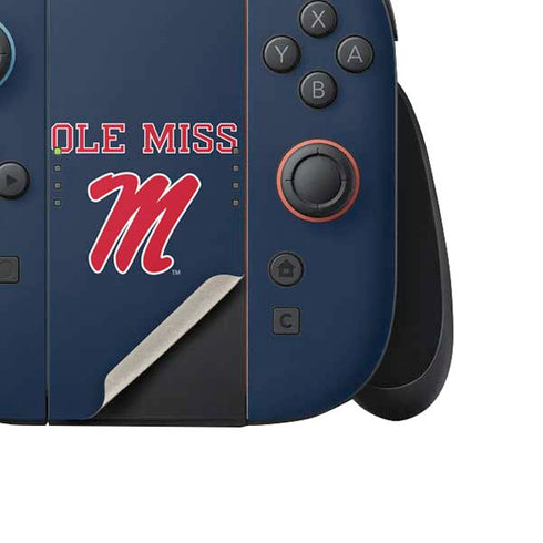 University of Mississippi Ole Miss Blue Nintendo Switch 2 (2025) Joy-Con Controller Skin