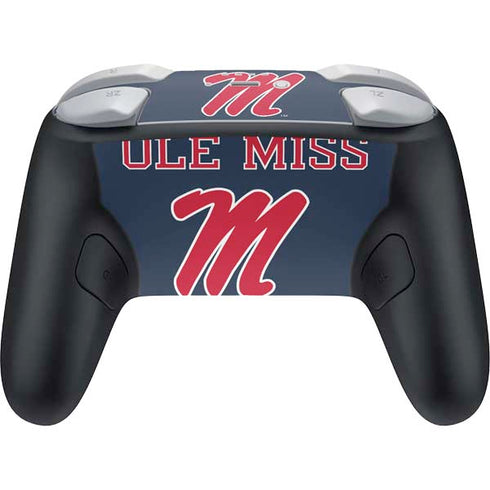University of Mississippi Ole Miss Blue Nintendo Switch 2 (2025) Pro Controller Skin