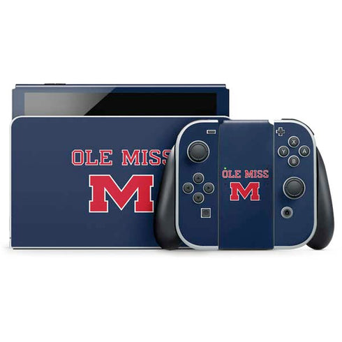 University of Mississippi Ole Miss Blue Nintendo Skins