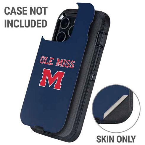 University of Mississippi Ole Miss Blue Otterbox Defender iPhone Skin