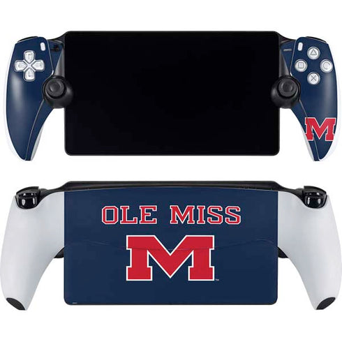 University of Mississippi Ole Miss Blue PlayStation Portal Remote Player Skin