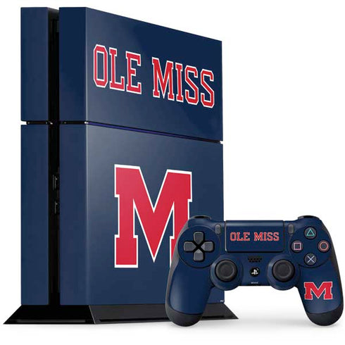 University of Mississippi Ole Miss Blue PlayStation PS4 Skins