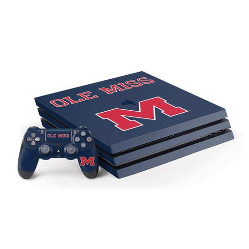 University of Mississippi Ole Miss Blue PlayStation PS4 Skins