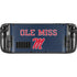 University of Mississippi Ole Miss Blue Steam Deck Handheld Gaming Computer OLED Skin