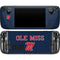 University of Mississippi Ole Miss Blue Steam Deck Handheld Gaming Computer Skin