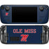 University of Mississippi Ole Miss Blue Steam Deck Handheld Gaming Computer Skin