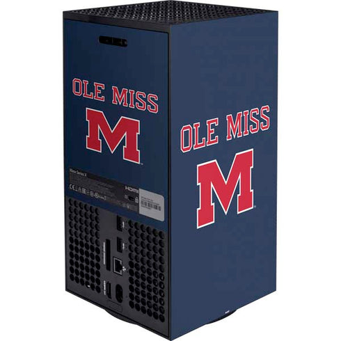 University of Mississippi Ole Miss Blue Xbox Series X Bundle Skin