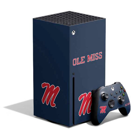 University of Mississippi Ole Miss Blue Xbox Series X Skins