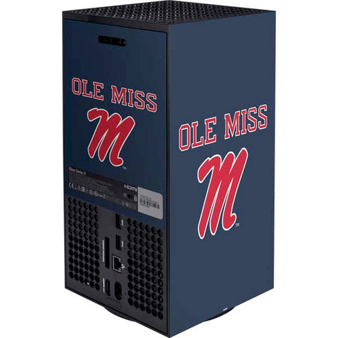 University of Mississippi Ole Miss Blue XBox Series X Digital Edition Bundle Skin
