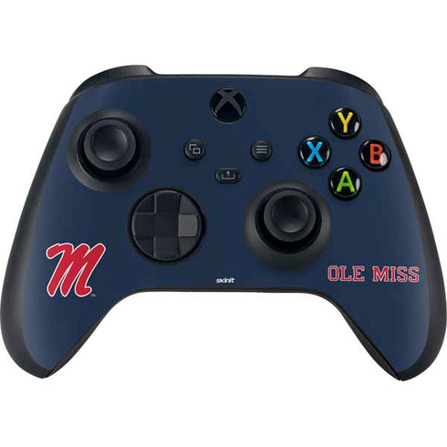 University of Mississippi Ole Miss Blue XBox Series X Digital Edition Bundle Skin