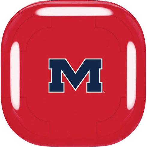 University of Mississippi Ole Miss Logo Red Galaxy Buds Live Skin