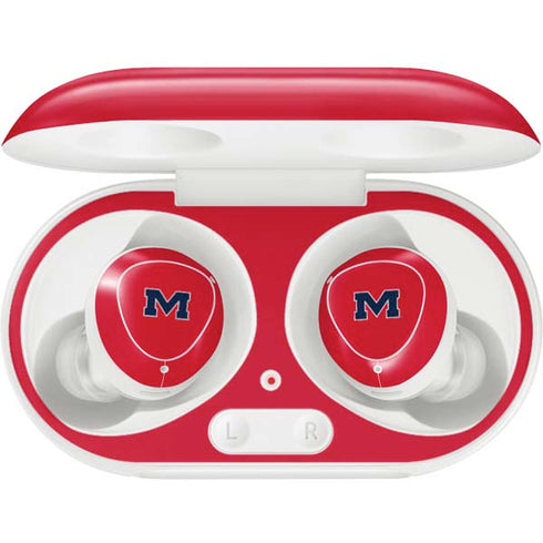 University of Mississippi Ole Miss Logo Red Galaxy Buds Plus Skin
