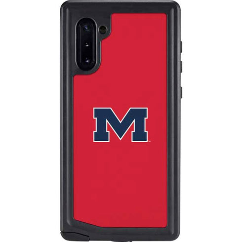 University of Mississippi Ole Miss Logo Red Galaxy Cases