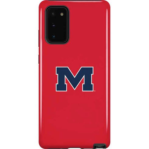 University of Mississippi Ole Miss Logo Red Galaxy Cases