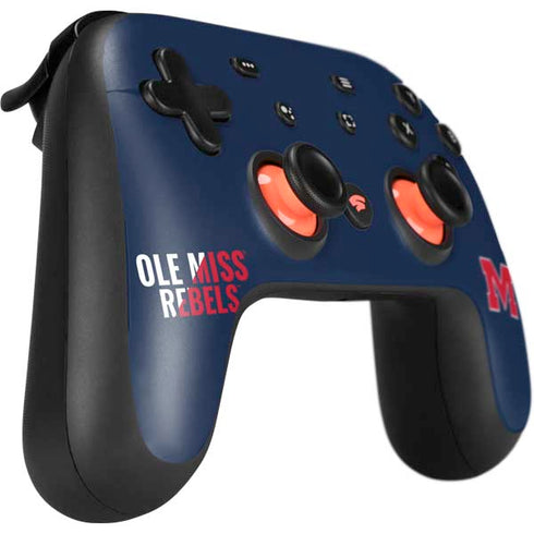 University of Mississippi Ole Miss Rebels Google Stadia Controller Skin