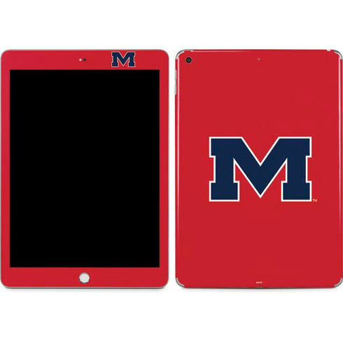 University of Mississippi Ole Miss Logo Red Apple iPad Skin