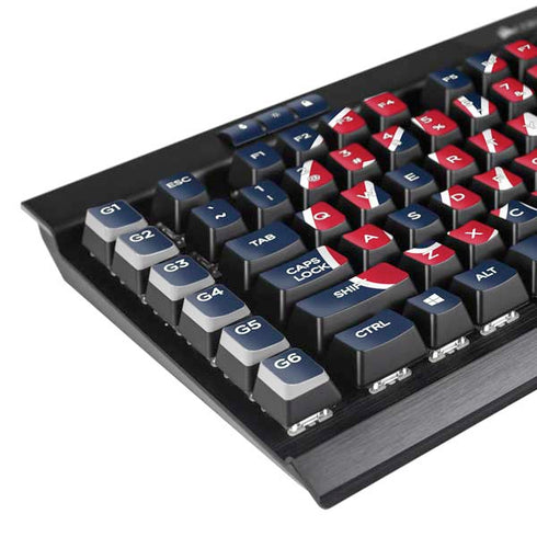 University of Mississippi Rebels Ole Miss K95 RGB PLATINUM Mechanical Gaming Keyboard Skin