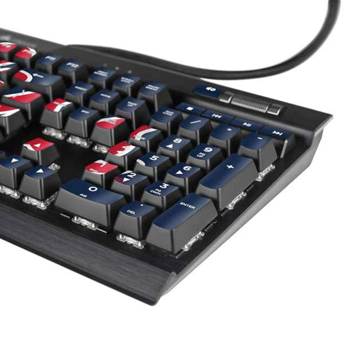 University of Mississippi Rebels Ole Miss K95 RGB PLATINUM Mechanical Gaming Keyboard Skin