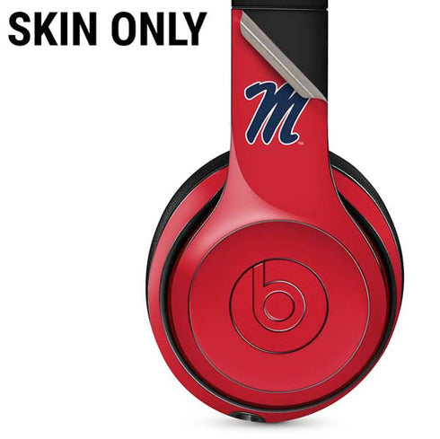 University of Mississippi Ole Miss Logo Red Beats Solo 3 Wireless Skin