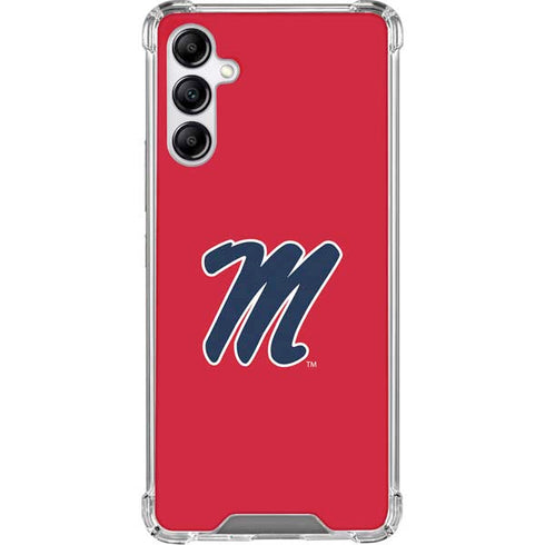 University of Mississippi Ole Miss Logo Red Gabb Phone 4 Clear Case