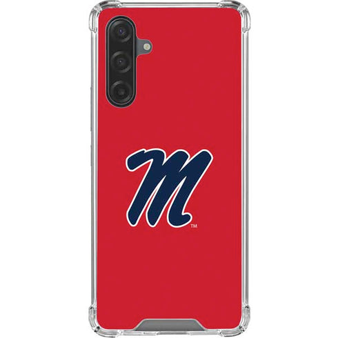 University of Mississippi Ole Miss Logo Red Galaxy A17 Clear Case