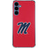 University of Mississippi Ole Miss Logo Red Galaxy A55 5G Clear Case