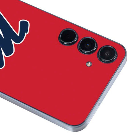 University of Mississippi Ole Miss Logo Red Galaxy A55 5G Skin