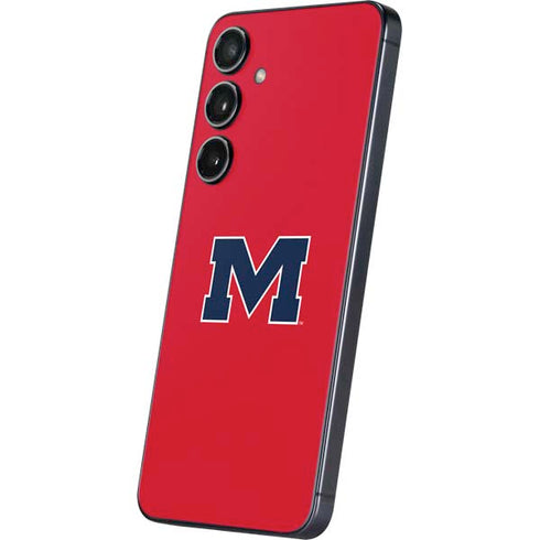 University of Mississippi Ole Miss Logo Red Galaxy S25 Skin