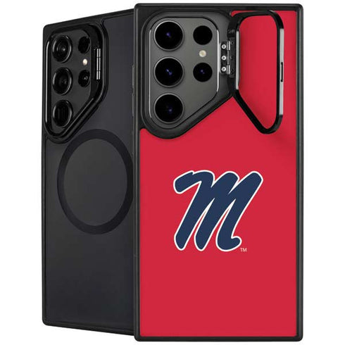 University of Mississippi Ole Miss Logo Red Galaxy S25 Ultra Kickstand Case