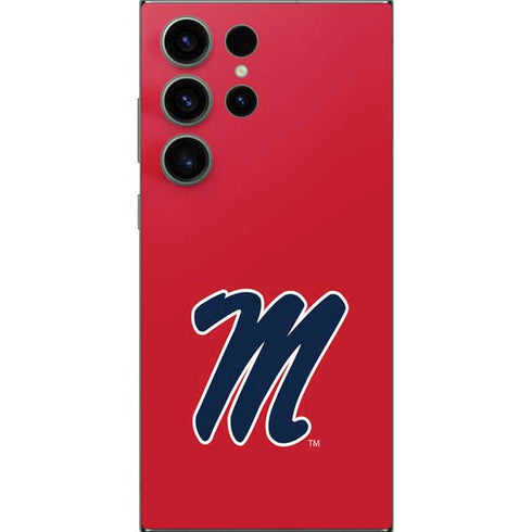 University of Mississippi Ole Miss Logo Red Galaxy S24 Ultra Skin
