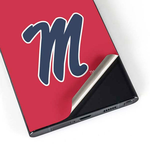 University of Mississippi Ole Miss Logo Red Galaxy S25 Ultra Skin