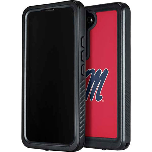 University of Mississippi Ole Miss Logo Red Galaxy S24 Waterproof Case