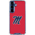 University of Mississippi Ole Miss Logo Red Galaxy S25 Clear Case