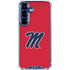 University of Mississippi Ole Miss Logo Red Galaxy S25 Plus Clear Case