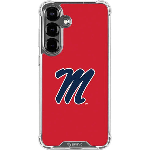 University of Mississippi Ole Miss Logo Red Galaxy S26 Clear Case