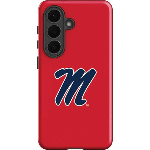 University of Mississippi Ole Miss Logo Red Galaxy S26 Impact Case