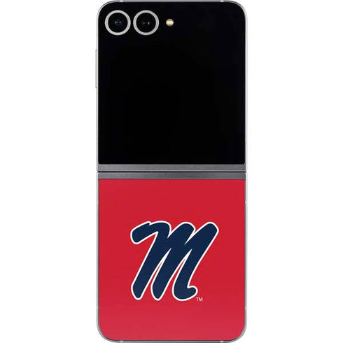 University of Mississippi Ole Miss Logo Red Galaxy Z Flip6 Skin