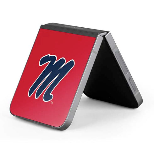 University of Mississippi Ole Miss Logo Red Galaxy Z Flip6 Skin