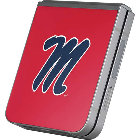 University of Mississippi Ole Miss Logo Red Galaxy Z Flip6 Skin