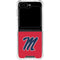 University of Mississippi Ole Miss Logo Red Galaxy Z Flip6 Clear Case