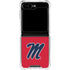 University of Mississippi Ole Miss Logo Red Galaxy Z Flip6 Clear Case