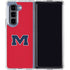 University of Mississippi Ole Miss Logo Red Galaxy Z Fold5 5G Clear Case