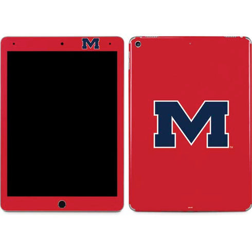 University of Mississippi Ole Miss Logo Red iPad Skins