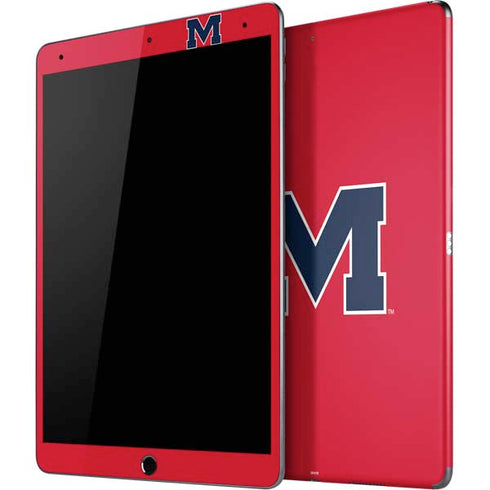 University of Mississippi Ole Miss Logo Red iPad Skins