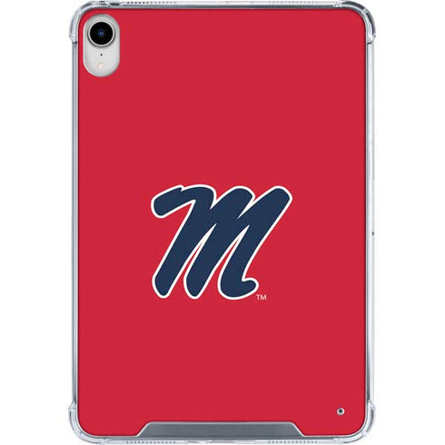 University of Mississippi Ole Miss Logo Red iPad 11th Gen (2025) Clear Case
