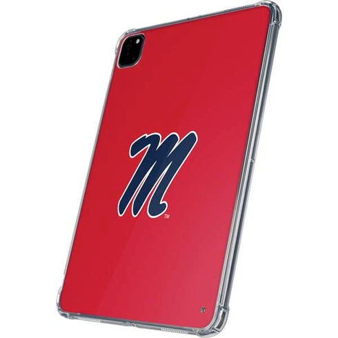 University of Mississippi Ole Miss Logo Red iPad Pro 11in (2024) Clear Case